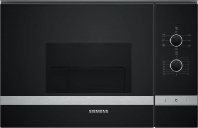 Forno Microonde da incasso con Grill 20 Litri 800 W Altezza 38 cm Inox iQ300 Siemens BE525LMS0