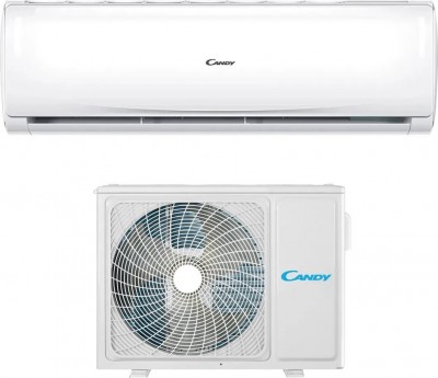 Candy Pura Climatizzatore 9000 Btu Inverter Monosplit Condizionatore con Pompa di Calore Classe A++/A+ Wifi R32