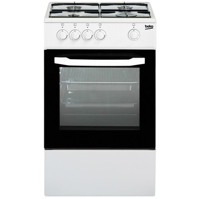 Cucina a Gas 4 Fuochi a Gas Forno Gas Dimensioni 50 x 50 cm Colore Bianco BEKO CSG42001FW