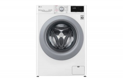 Lavatrice a carica frontale Libera Installazione Slim AI DD 7 kg Classe D Lavaggio a vapore 1200 Giri/Min LG F2WV3S7S4E