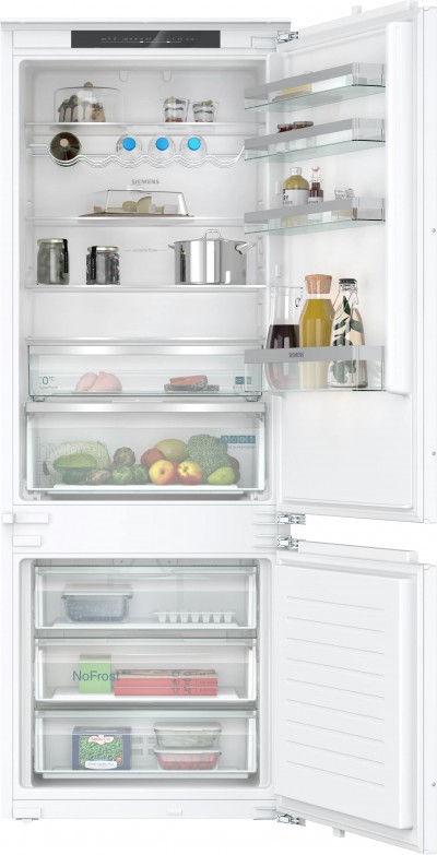 Siemens KB96NVFE0 IQ300 Frigorifero da Incasso Combinato Larghezza 70 No Frost classe E Altezza 193.5 cm Cerniera Piatta 