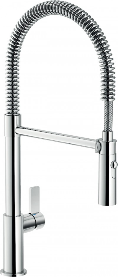 Miscelatore Monocomando con Doccetta a 2 getti orientabile ad aggancio magnetico e Canna Girevole Finitura Cromo Nobili FL96320/1CR Flag Cromo