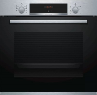 Forno da Incasso Multifunzione Elettrico Inox Vetro Nero Serie 4 Bosch HBA534BR0