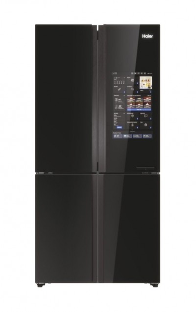 Frigorifero Side by Side 4 Porte Total No Frost Classe F Altezza 190 cm Larghezza 90 cm Finitura Nero Cube 90 Serie 9 Haier HCW9919FSGB 