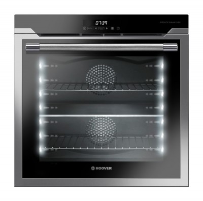 Forno da Incasso Multifunzione Elettrico 60 cm vetro Inox e Nero H-OVEN 500 Hoover HOAZ 8673 IN/E