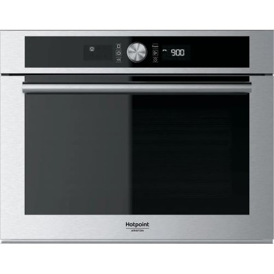 Forno Microonde con Grill da incasso 40 Litri Altezza 45 cm Acciaio Inox e Vetro Nero Ariston Hotpoint LINEA EXCLUSIVE - MP 454 IX HA - MP454IXHA