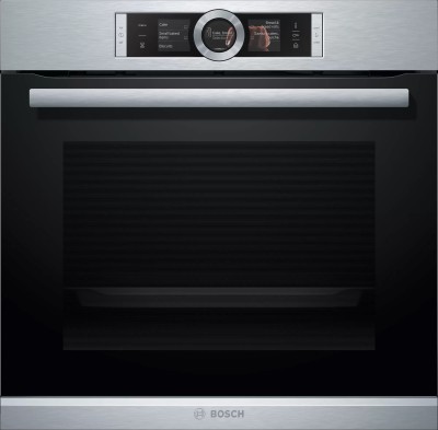Forno da Incasso Multifunzione Elettrico con Vapore Inox Vetro Nero Serie 8 Bosch HSG636BS1