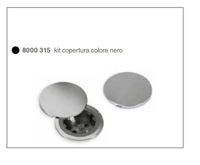 Kit copertura colore Nero per Portaprese Cip Foster 8000 315 - 8000315
