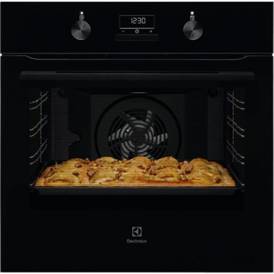 Forno da Incasso Multifunzione Elettrico 60 cm Acqua Cleaning Classe A Estetica Nera Serie 300 Electrolux KOIGH00K 