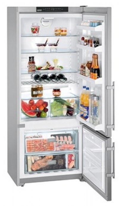 Frigorifero Combinato  Libera Installazione Classe F Comfort NoFrost Altezza 186 cm Larghezza 75 cm Acciaio Inox Liebherr CNPesf 4613 001
