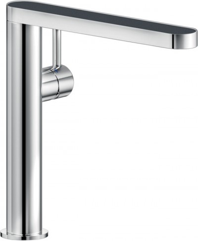 Miscelatore Lavello Canna Girevole Con Laminato Su Bocca Laminato Fenix Grigio Bromo 0724 + Cromo Nobili MH109113GBCR
