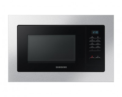 Forno a Microonde da incasso con Grill 20 Litri Altezza 38 cm Finitura Vetro Nero Cornice Inox Samsung MG20A7013CT