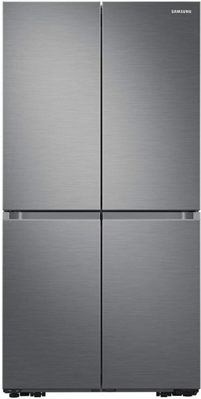 Frigorifero Side by Side 4 Porte Classe F Altezza 183 cm Finitura Silver con Beverage Center Samsung RF65A967FS9