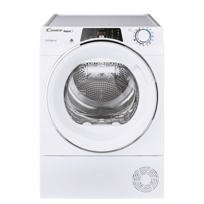 Asciugatrice Libera installazione Pompa di calore 10 Kg Classe A++ Bianco Controllo remoto RapidÓ Candy ROE H10A2TCEX-S