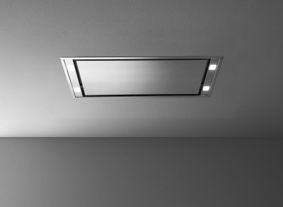 Cappa Isola a Soffitto 120 cm Acciaio con finitura Scotch Brite FALMEC Stella - CSMI20.E1P2#ZZZI400F  - Senza Motore 