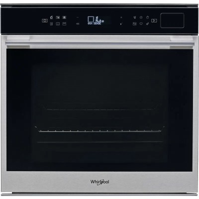 Forno da Incasso Multifunzione Elettrico Vapore 60 cm Vetro nero e cornice porta inox antimpronta Classe A+ Whirlpool Linea W7 Collection W7 OS4 4S1 H