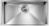 Lavello da Incasso Monovasaca 86 x 45 cm Sottotop Acciaio Inox Satinato FOCUS CM 015214.X0.01.2018 - 015214XCSSP