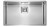 Lavello da Incasso Monovasaca 77 x 45 cm Slim Acciaio Inox Satinato PYPER CM 015328.X0.01.2063 - 015328XCSSP