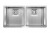 Lavello da Incasso 2 Vasche 89 x 45 cm Sottotop Acciaio Inox Satinato PYPER CM 01530B.X0.01.2063 - 01530BXCSSP