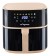 Tognana D2DFA05IRCH Iridea Friggitrice ad Aria Capacità 8 Litri Potenza 2000 Watt Doppia Resistenza con Timer Nero e Champagne 