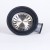 Piletta di scarico 3 1/2" con tappo e troppopieno per lavello corpo orizzontale Nero Franke 112.0049.415