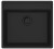 Lavello da Incasso Fragranite Monovasca 56 x 51 cm con Banco Miscelatore Maris Black Matt -Nero Opaco Franke MRG 610-52 TL - 114.0661.642