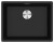 Lavello da Incasso Fragranite Monovasca 56 x 44 cm Maris Nero Franke MRG 610-52 - 114.0661.659