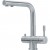 Miscelatore da Incasso Cucina a Tripla Via Clear Water Acqua filtrata Franke Atlas Clear Canna girevole Inox Satinato - 0738144 - 120.0179.978