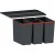 Sistema per raccolta differenziata a 4 scomparti 42 Litri Easysort 600-2-2 Franke 121.0494.193