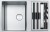 Lavello da Incasso Acciaio Inox satinato 2 Vasche 82 x 52 con vano accessori Reversibile Semifilo - Filotop Box Center Incasso Franke BWX 120-41-27 122.0579.553