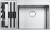 Lavello da Incasso Acciaio Inox satinato 2 Vasche 86 x 51 con vano accessori a Sinistra Semifilo - Filotop Box Center Incasso Franke BWX 220-54-27 127.0538.260