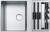 Lavello da Incasso Acciaio Inox satinato 2 Vasche 79 x 51 con vano accessori Reversibile Semifilo - Filotop Box Center Incasso Franke BWX 220-41-27 127.0579.559