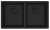 Lavello da Incasso Fragranite 2 Vasche Sottotop 753 x 433 mm Maris Black Matt - Nero Opaco Franke MRG 120-35-35 - 125.0686.731 - Sostituisce il 135.0665.821