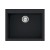 Lavello 61x50cm 1 Vasca Full Black Granitek Elleci  QUADRA 110 LGQ11040