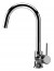 Miscelatore cucina con doccetta estraibile abbattibile per installazione sottofinestra finitura cromato AQUAPLAN SCHOCK 40380.80