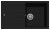Plados AM8610-N6 Lavello 1 Vasca con Gocciolatoio Reversibile Serie Elegance 86-10 finitura N6 DEEP BLACK