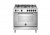 La Germania AMN855GXV/24 Cucina Libera installazione 80 x 50 cm 5 Fuochi Gas Forno a Gas Finitura Inox Griglie Smaltate 