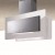 Baraldi TRISIA ISOLA Cappa a Isola 90 x 43 cm Inox con Vetro Bianco 800 m³/h - 01TRSIS090STW80