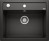 Lavello Monovasca Sopratop 615 x 510 mm Silgranit Nero DALAGO 6 BLANCO 1525873 - 525873