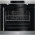 Forno da Incasso Multifunzione Elettrico 60 cm Apertura a Libro Cerniere a Destra SenseCook Pirolitico Estetica inox antimpronta e superficie full glass Classe A+ AEG BPK531R61M 