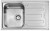 Lavello da Incasso 1 Vasca con gocciolatoio a Destra 82  x 51 cm Filotop Acciaio Inox satinato CM CRISTAL FILOTOP 010041.S1.01.2018 - 010041 SCSSP