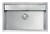 Lavello da Incasso 1 Vasca 799 x 600 mm Acciaio Inox Satinato con Fascia Miscelatore DIAMANTE CM 017012.X2.01.2033