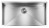Lavello da Incasso 1 Vasca Monovasaca 85 x 45 cm Slim Acciaio Inox satinato FILOQUADRA CM 01190A.X0.01.2018 - 01190AXCSSP