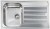Lavello da Incasso 1 Vasca con gocciolatoio a Destra 86 x 50 cm Slim - Semifilo Acciaio Inox satinato CM FILOSLIM 011203.S1.01.2018 - 011203 SCSSP