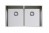 Lavello da Incasso 2 Vasche 745 x 440 mm  Sottotop Acciaio Inox Satinato IN-TECH CM 017307.X0.01.2016