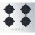 Piano Cottura da Incasso a Gas 60 cm 4 Fuochi Vetro Finitura Bianco Griglie Singole in Ghisa Estetica Glass Indesit  ING 61T/WH - ING61TWH