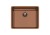Lavello 1 Vasca Sottotop 540 x 440 mm Acciaio Inox PVD Copper Rame Vintage Serie KE Copper Vintage - R15 Foster 2155 888 - 2155888