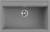 Lavello da Incasso 1 vasca - Monovasca Sopratop 79 x 51 cm finitura Granitek Matt Cemento 48 Best 130 Elleci LGB13048