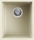Lavello da Incasso 1 Vasca Sottotop 38 x 44 cm finitura Granitek Classic Bianco Antico 62 Quadra 100 SOTTOTOP Elleci LGQ10062BSO
