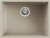 Elleci LKQ11095BSO Lavello da Incasso 1 Vasca Sottotop 58 x 44 cm finitura Keratek Champagne 95 Quadra 110 SOTTOTOP